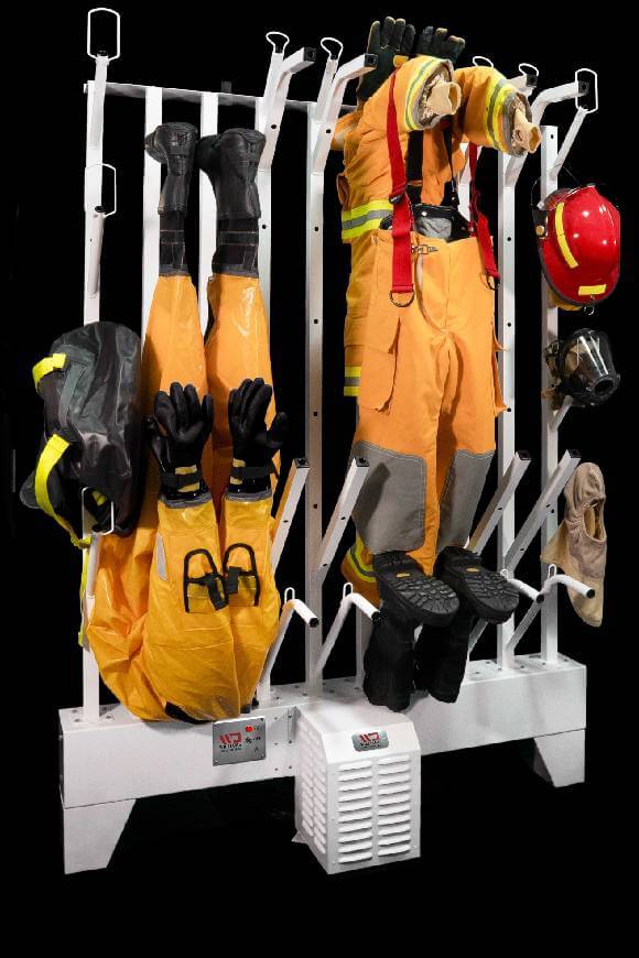 Drressed fire gear suit dryer from Williams Direct