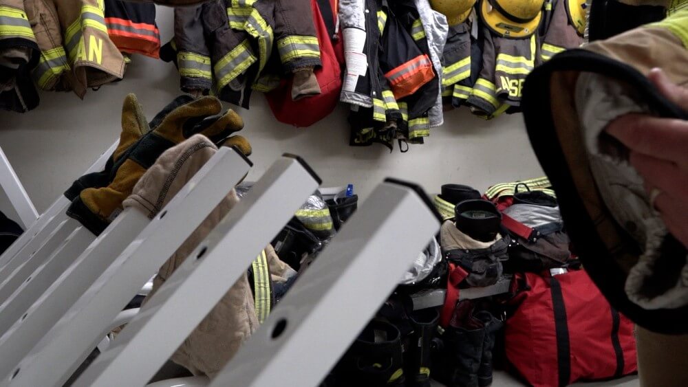 Fire gear drying